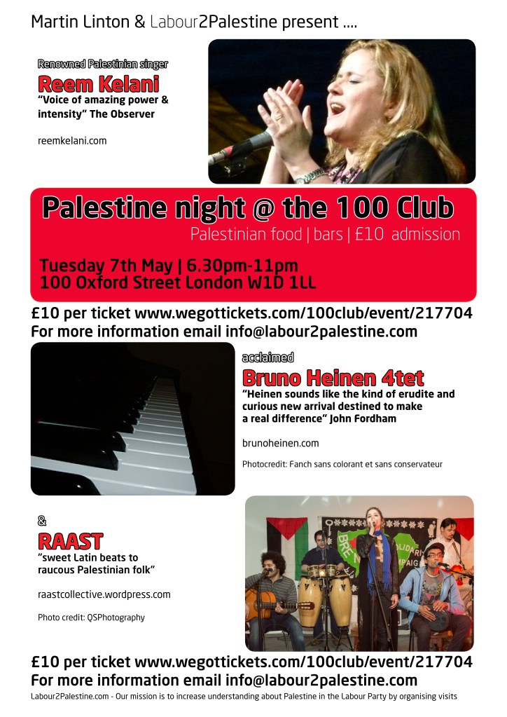 Reem Kelani, Bruno Heinen & RAAST live at the 100 Club