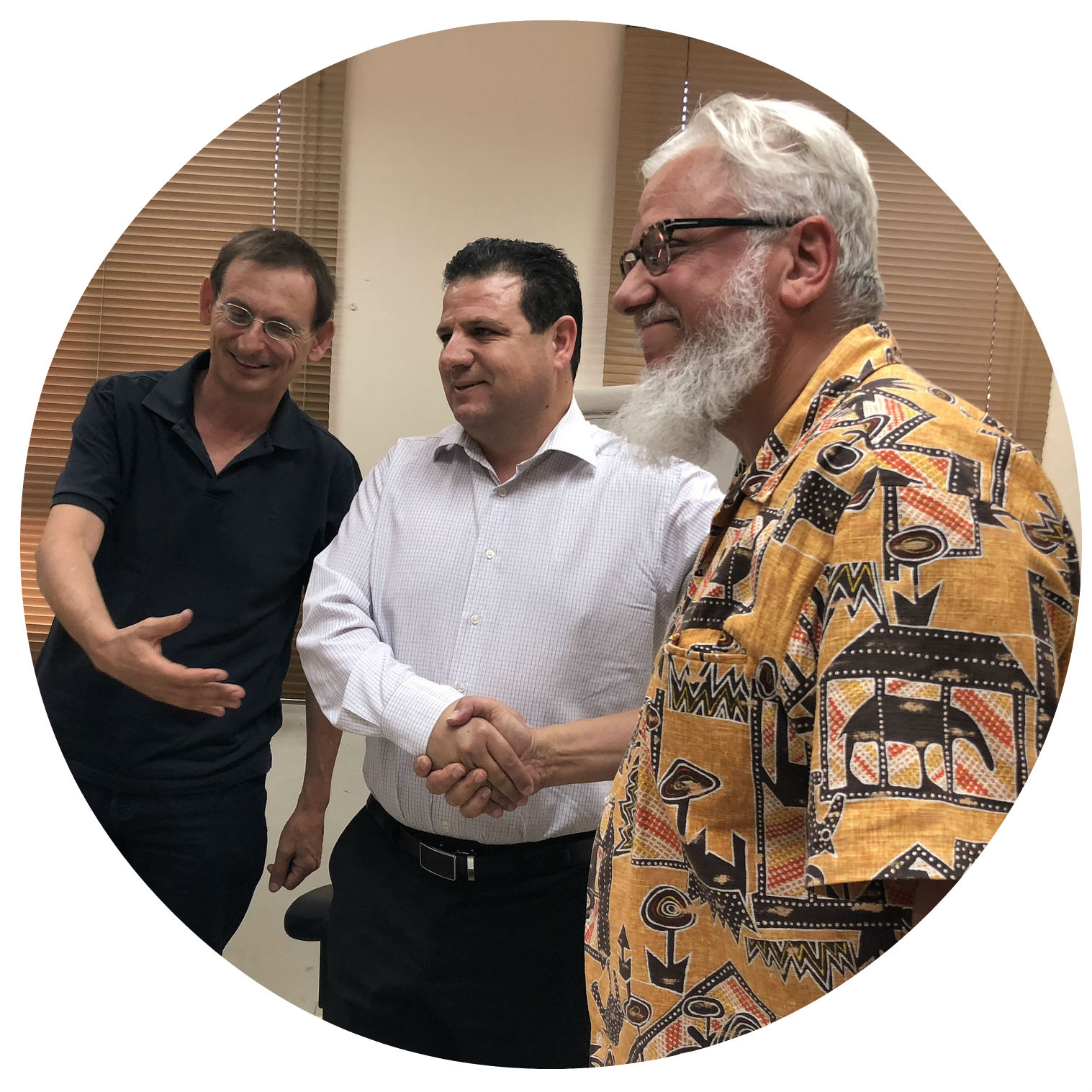 Ayman Odeh with group