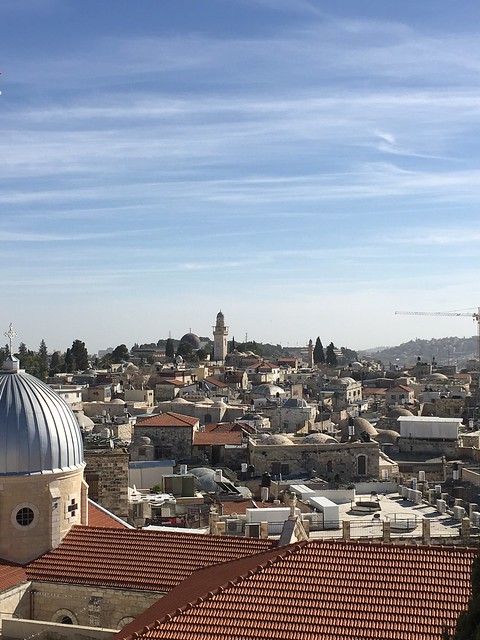 What to see and do in the West Bank, Palestine. Picture from the rooftops of Jerusalem